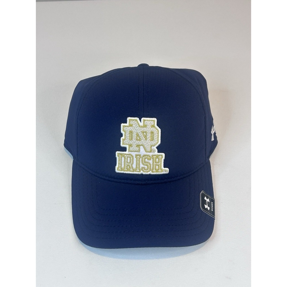 Under Armour Women Notre Dame Irish Embroidered Blue Adjustable Hat OSFA